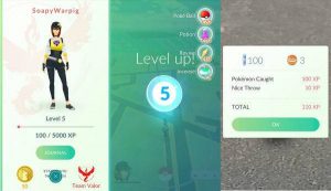 Pokemon go yомер уровня соответствует определённому числу XP