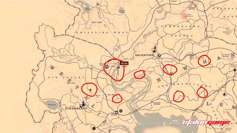 Карта сокровищ большие надежды rdr 2