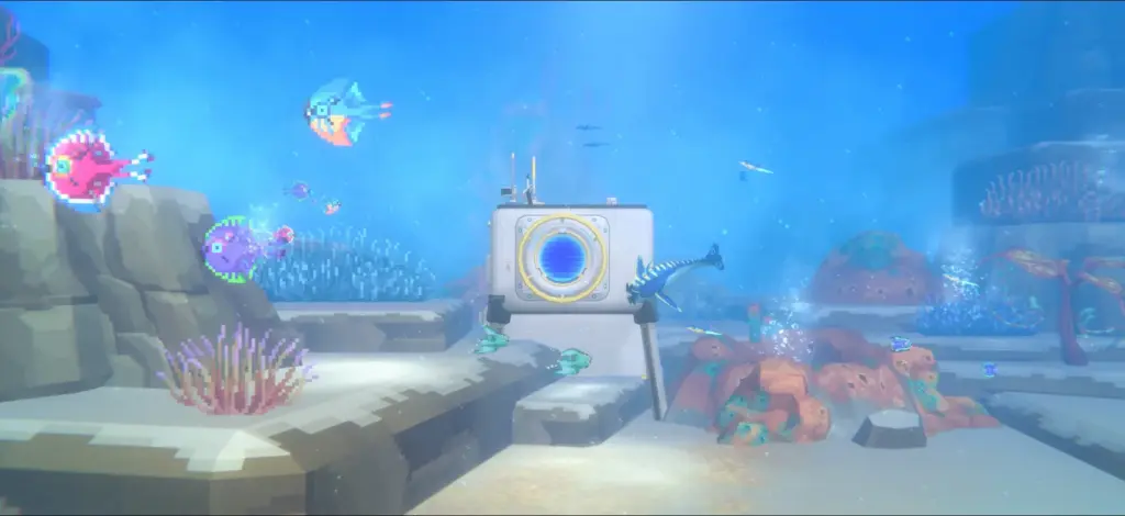 Подводный портал в дополнении Dave the Diver × Subnautica 2