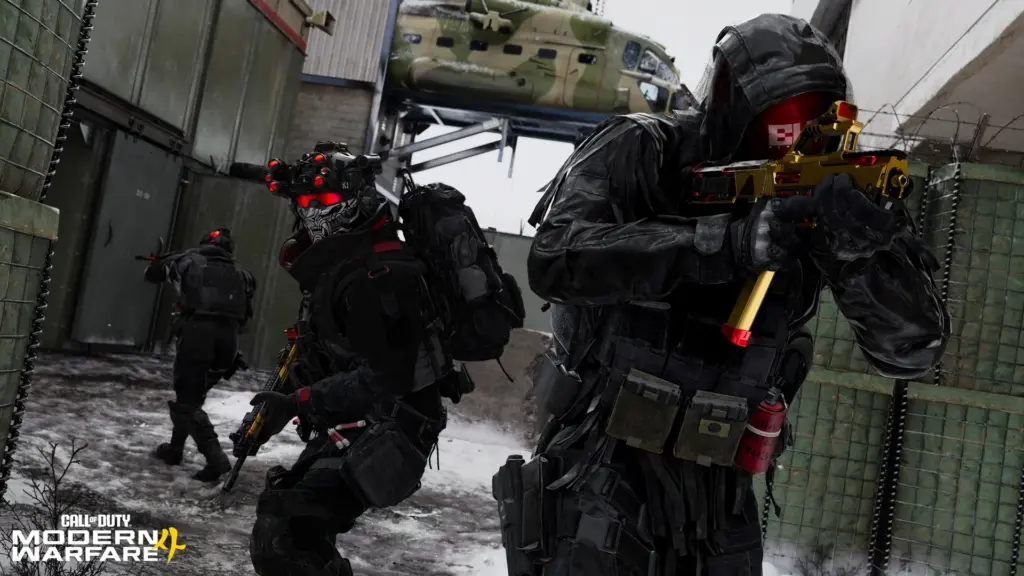 Бойцы на обновлённой карте Shoot House в Modern Warfare 4