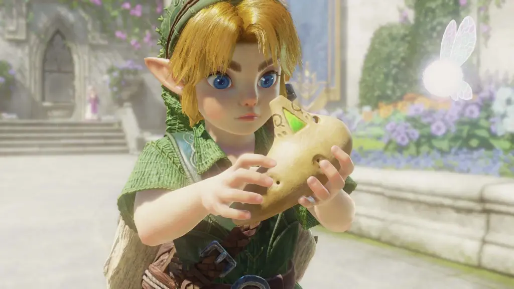 Линк играет на окарине в ремейке The Legend of Zelda: Ocarina of Time