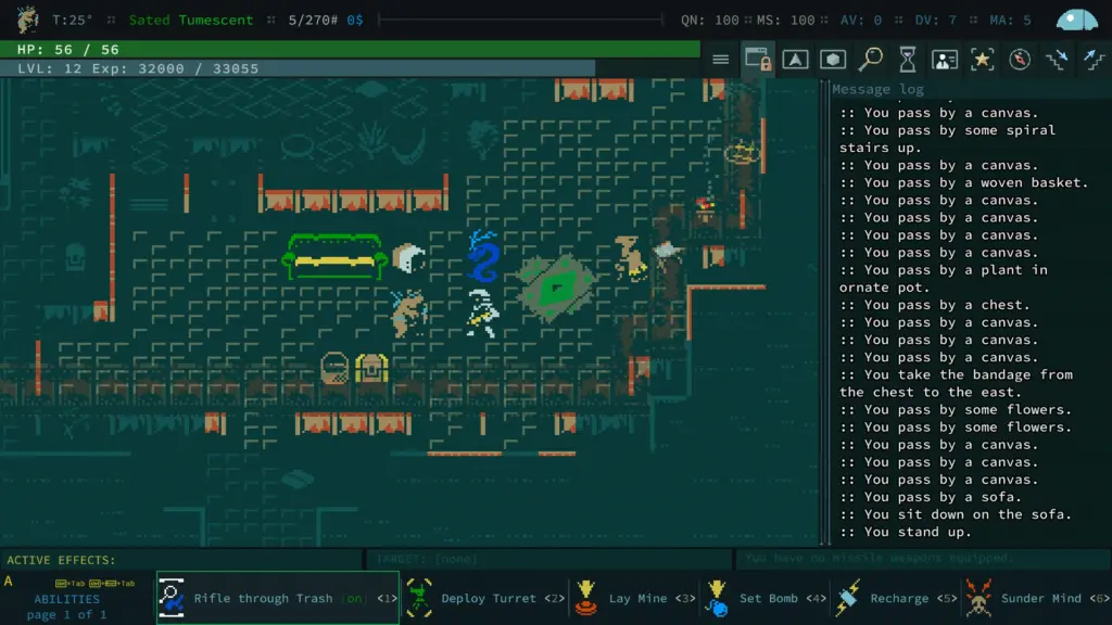 Караван и гигантское ездовое существо в Diaspora — Caves of Qud
