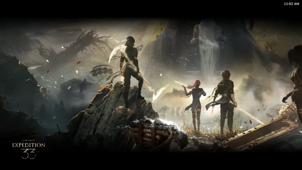 Заставка Steam Big Picture с официальной иллюстрацией Clair Obscur: Expedition 33