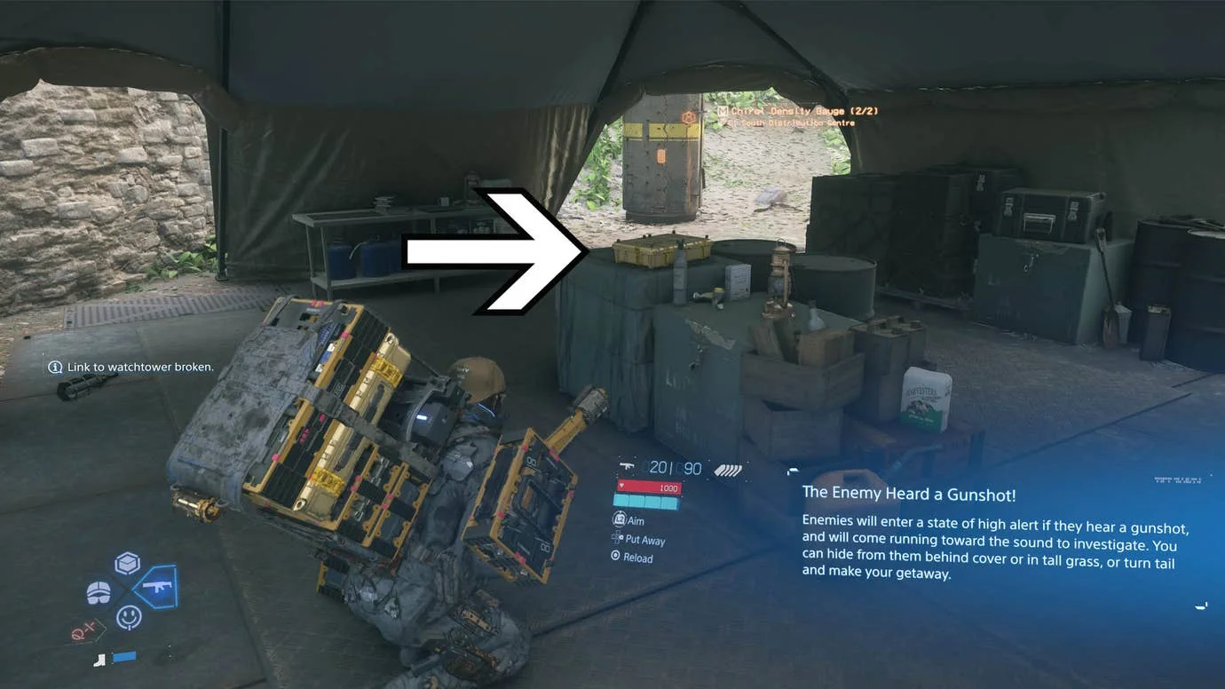 Death Stranding 2 Fundort des zweiten gestohlenen Dichte-Messgeräts