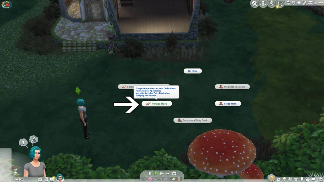 sims 4 hier sammeln option