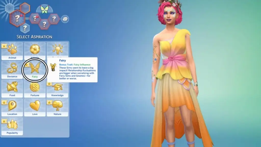 Sims 4 Feen-Streben Create-a-Sim
