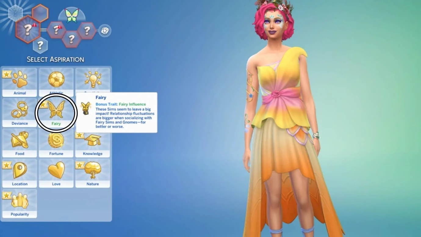 Sims 4 Feen-Streben Create-a-Sim