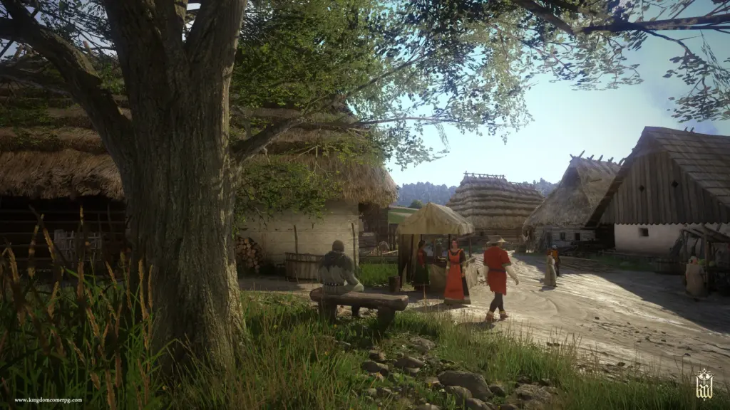 Kingdom Come: Deliverance: Straße in einem mittelalterlichen Dorf