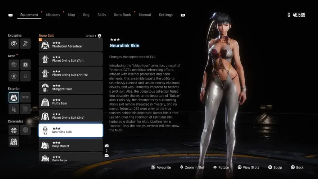 Neurolink Skin für Eve