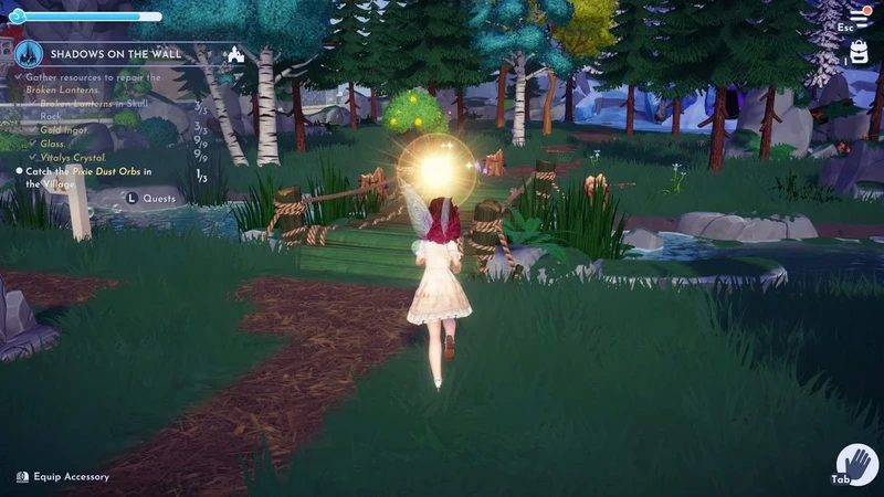 Feenstaubkugeln an drei verschiedenen Orten in Disney Dreamlight Valley