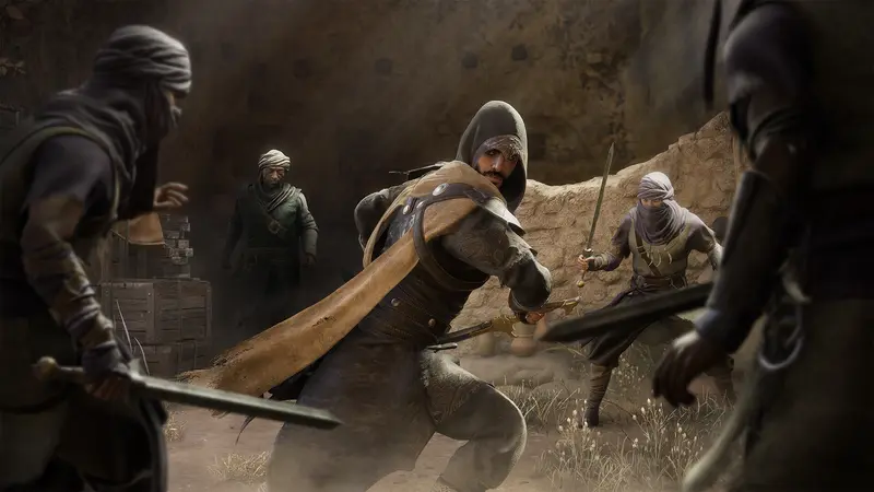 Assassin's Creed Mirage: Ближний бой с несколькими противниками