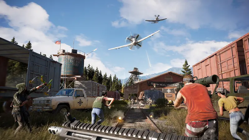 Far Cry 5: Стрельба по самолёту