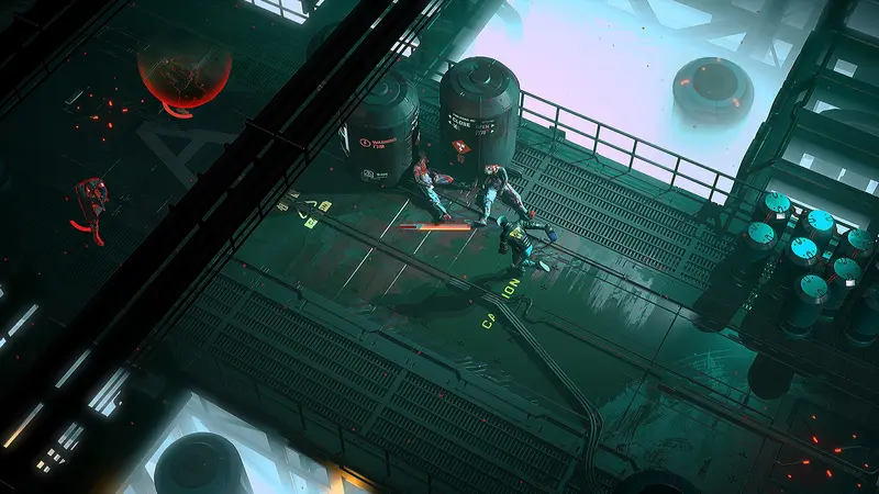 RUINER: Схватка в футуристическом помещении