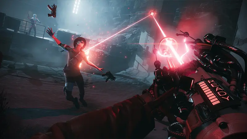 Deathloop: Перестрелка с лазерными лучами