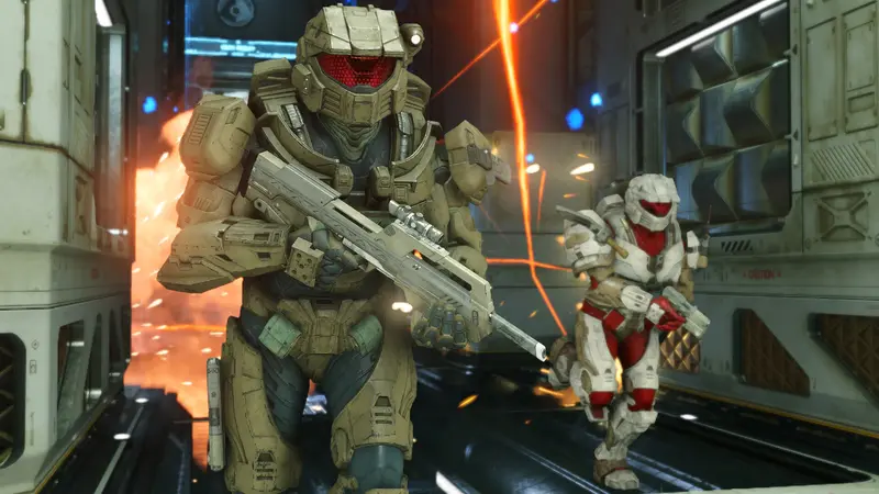 Halo Infinite: Бронированные солдаты в бою