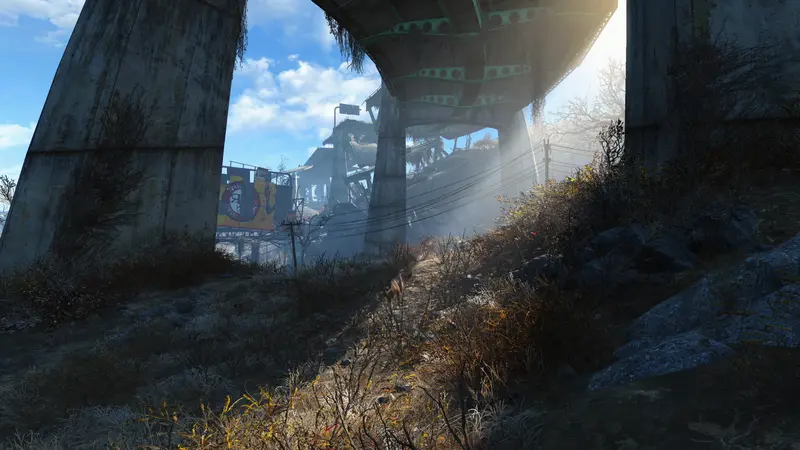Fallout 4: Руины под эстакадой