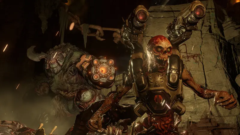 Doom: Демон с механическим оружием