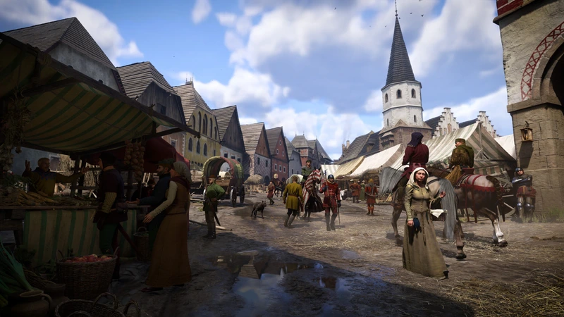 Marktstraße in Kuttenberg in Kingdom Come: Deliverance II