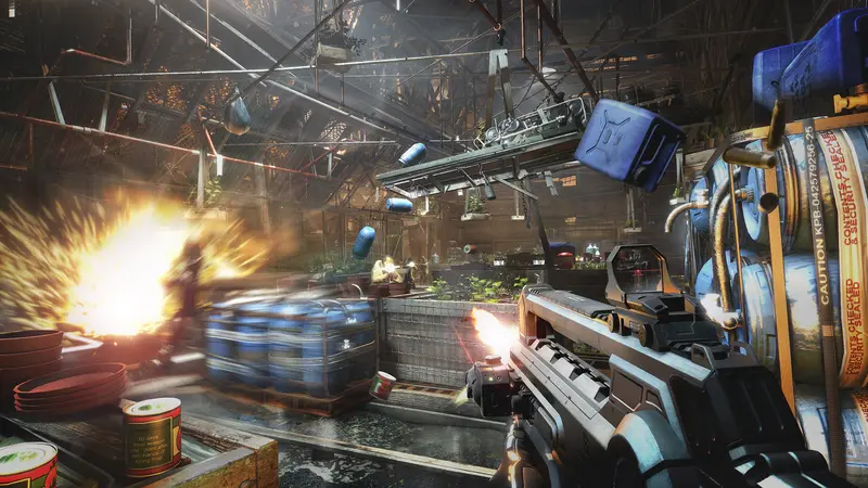 Deus Ex: Mankind Divided: Перестрелка у контейнеров