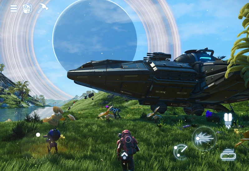 Offizieller Screenshot von No Man’s Sky auf dem iPad