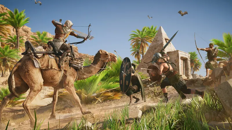Assassin's Creed: Истоки: Конный бой в оазисе