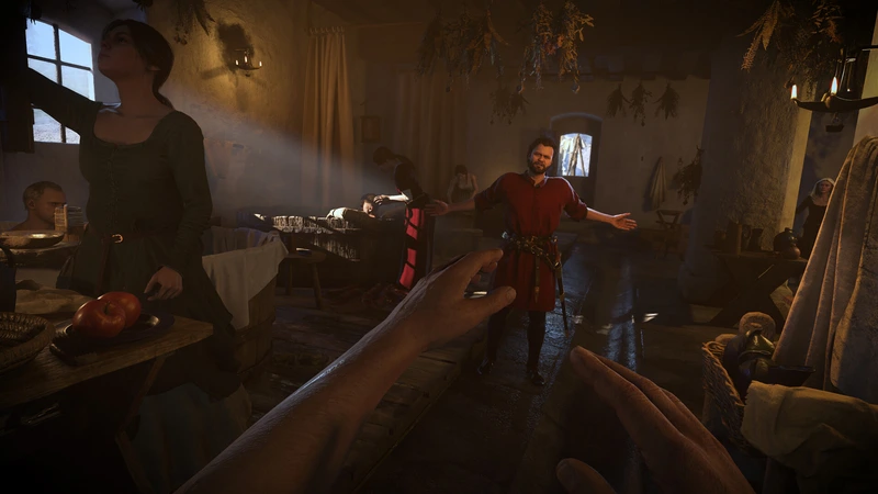Faustkampf in einem Innenraum in Kingdom Come: Deliverance II