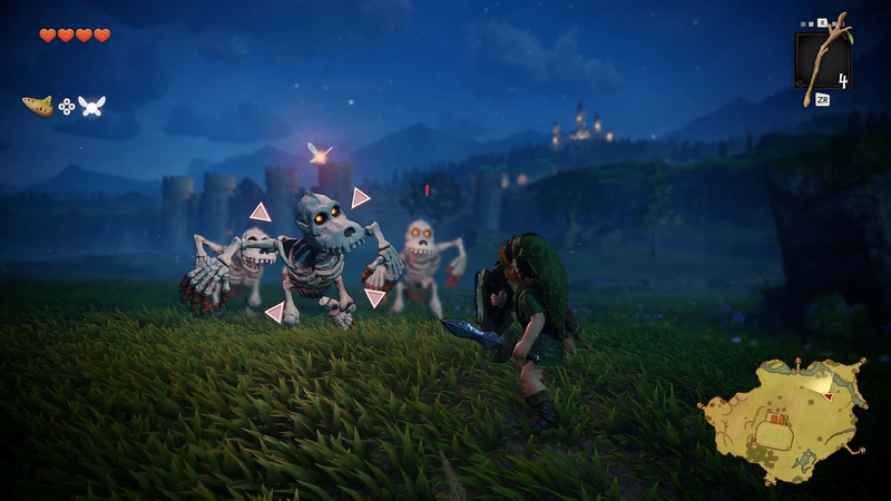 The Legend of Zelda: Ocarina of Time: Ночная битва Линка со скелетами