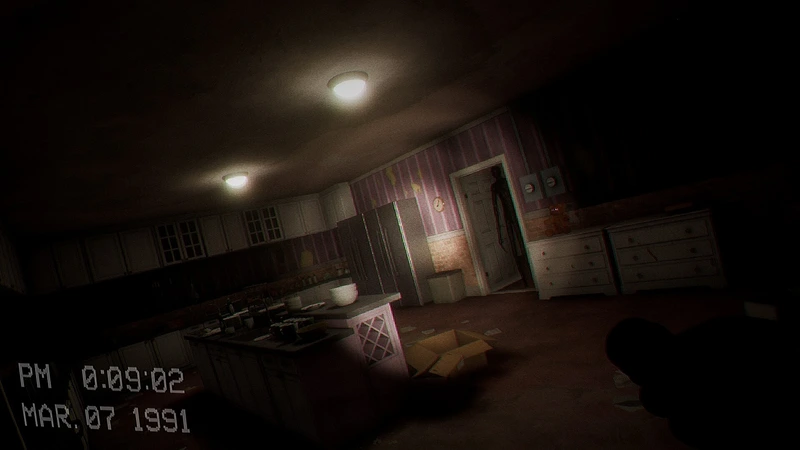 Escape the Backrooms: Тёмное помещение со стульями в Escape the Backrooms