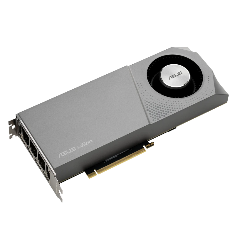 ASUS UGen Intel Arc Pro B70, вид сверху под углом