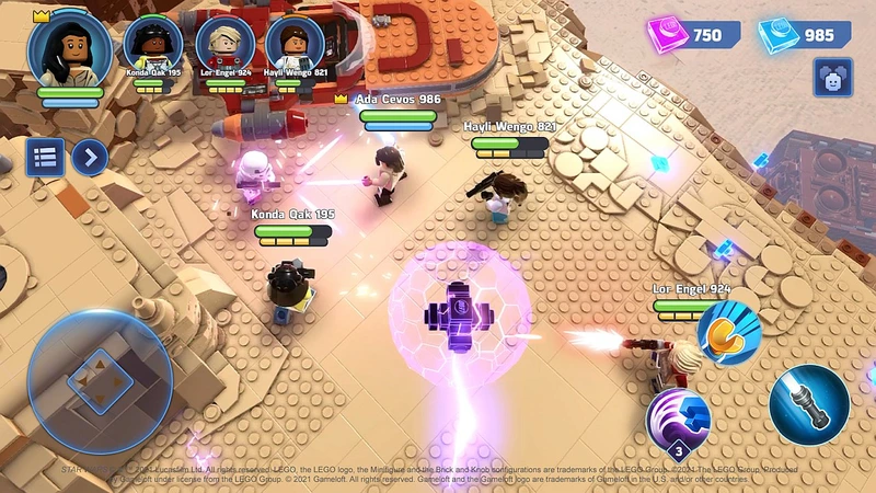 Скриншот игры LEGO Star Wars: Castaways