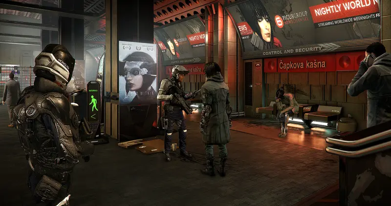 Deus Ex: Mankind Divided: Персонажи на городской улице