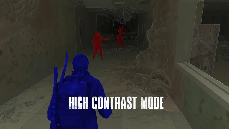 High Contrast Mode highlights the player and enemies in The Last of Us Part I