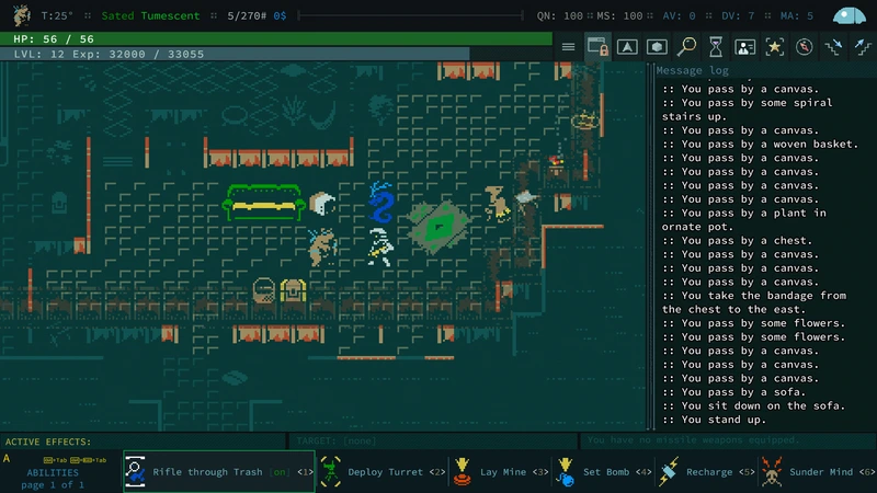 Караван и гигантское ездовое существо в Diaspora — Caves of Qud
