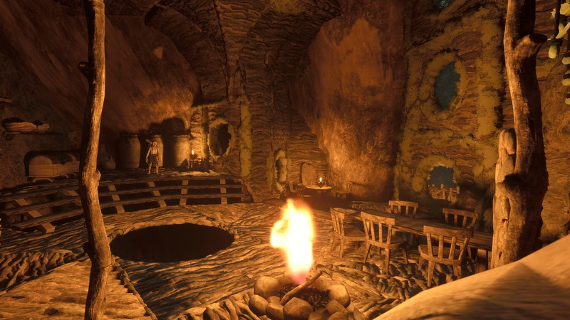 Trollheim: Gnomes: Очаг внутри лесного дома в Trollheim: Gnomes