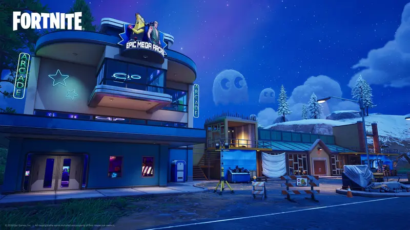 Fortnite: Здание с игровыми автоматами