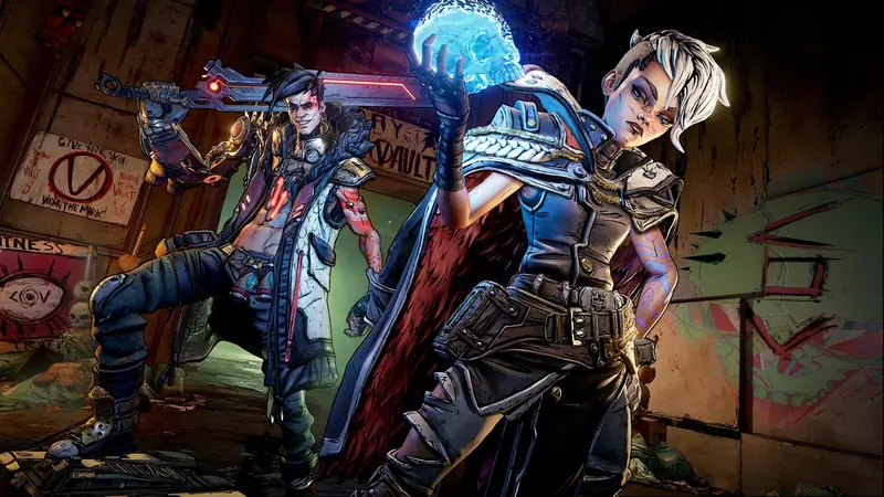 Borderlands 3: Схватка персонажей в помещении