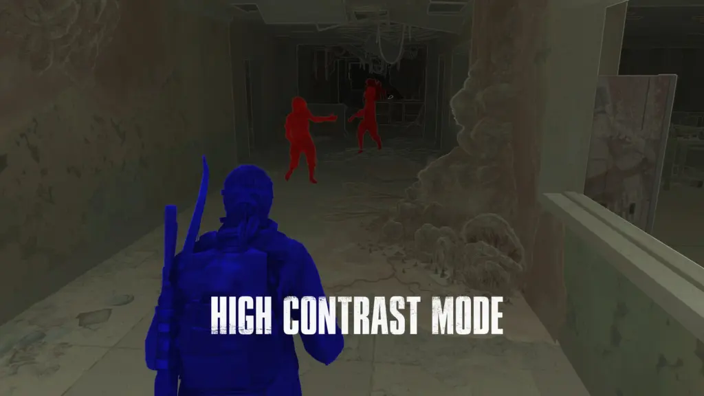 High Contrast Mode highlights the player and enemies in The Last of Us Part I