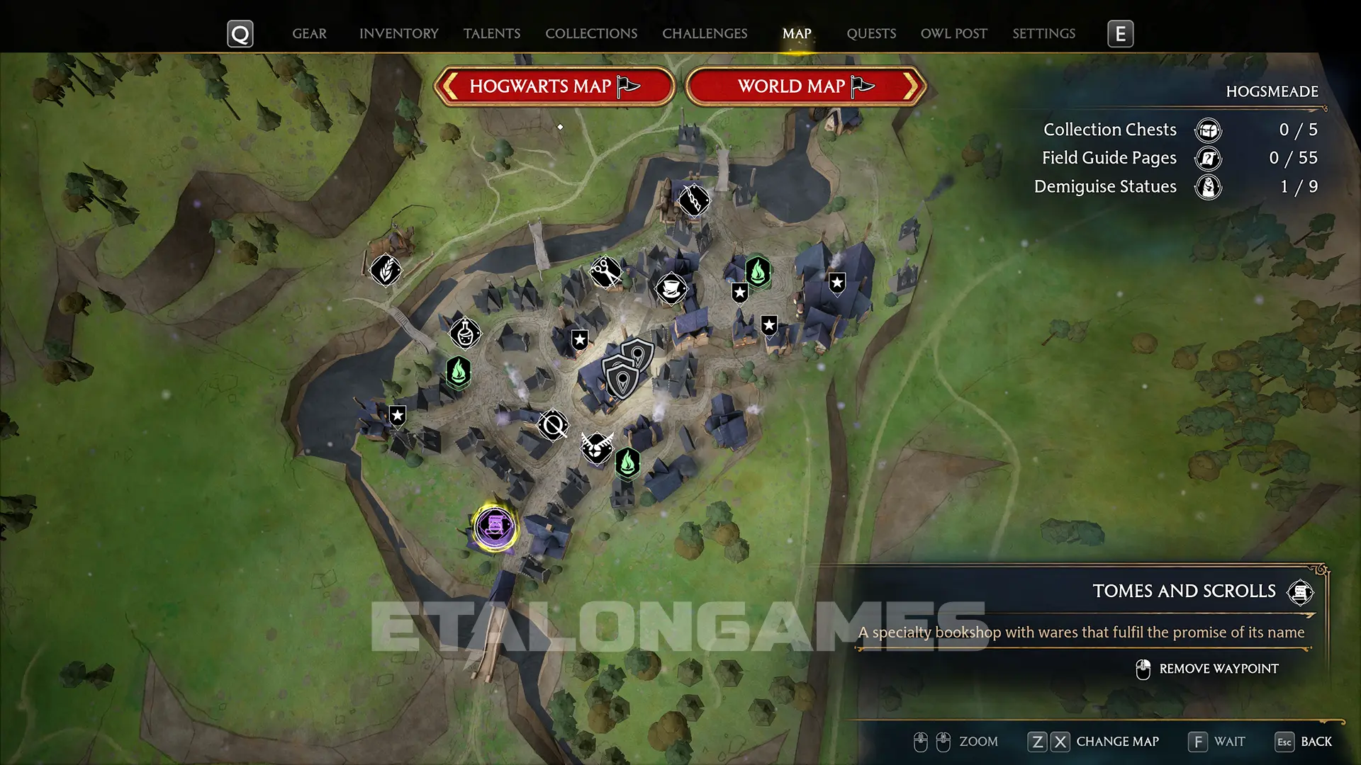 Tomes And Scrolls floo flame