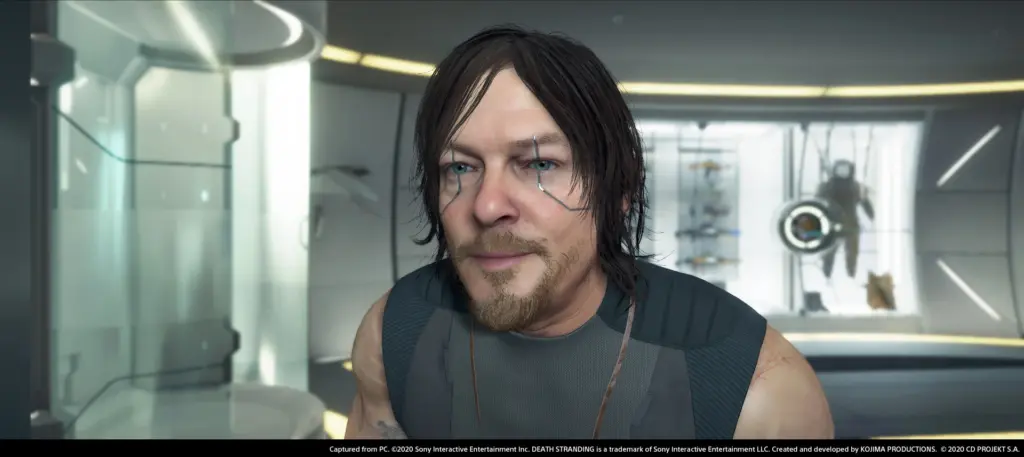 Death Stranding: Портрет персонажа в помещении