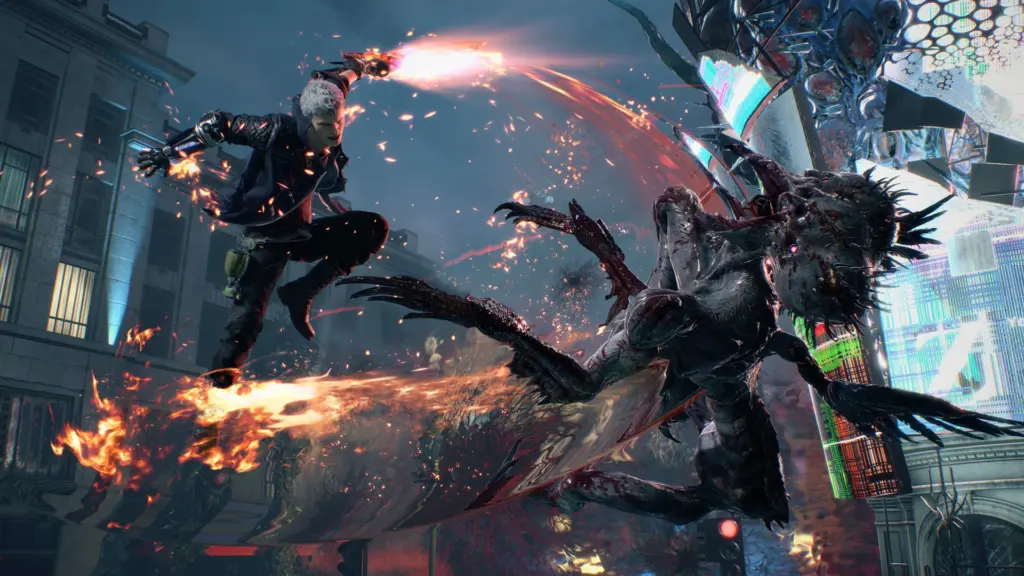 Devil May Cry 5: Бой с демонами на улице