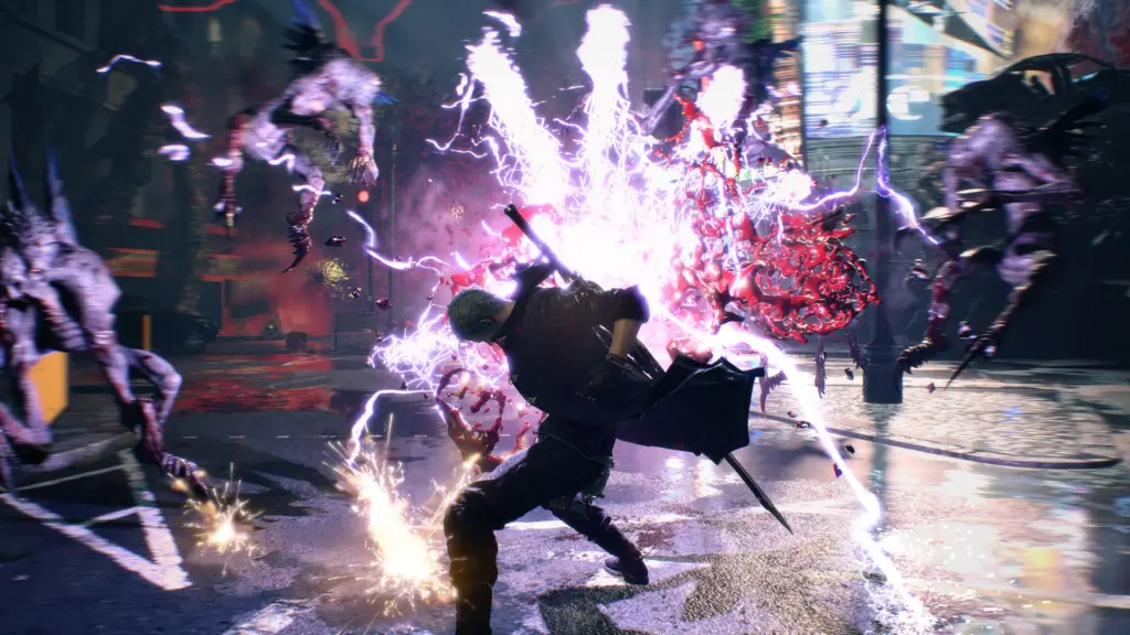 Devil May Cry 5: Атака с электрическими разрядами