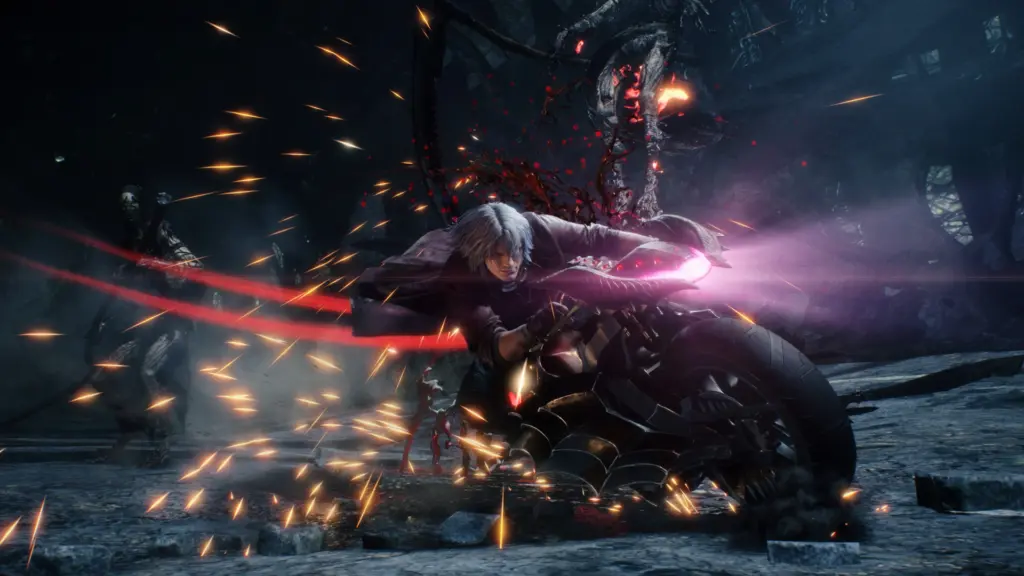 Devil May Cry 5: Атака красным энергетическим оружием