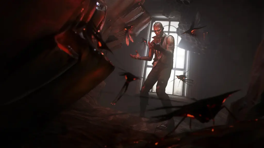 Dishonored 2: Вооружённый противник в коридоре