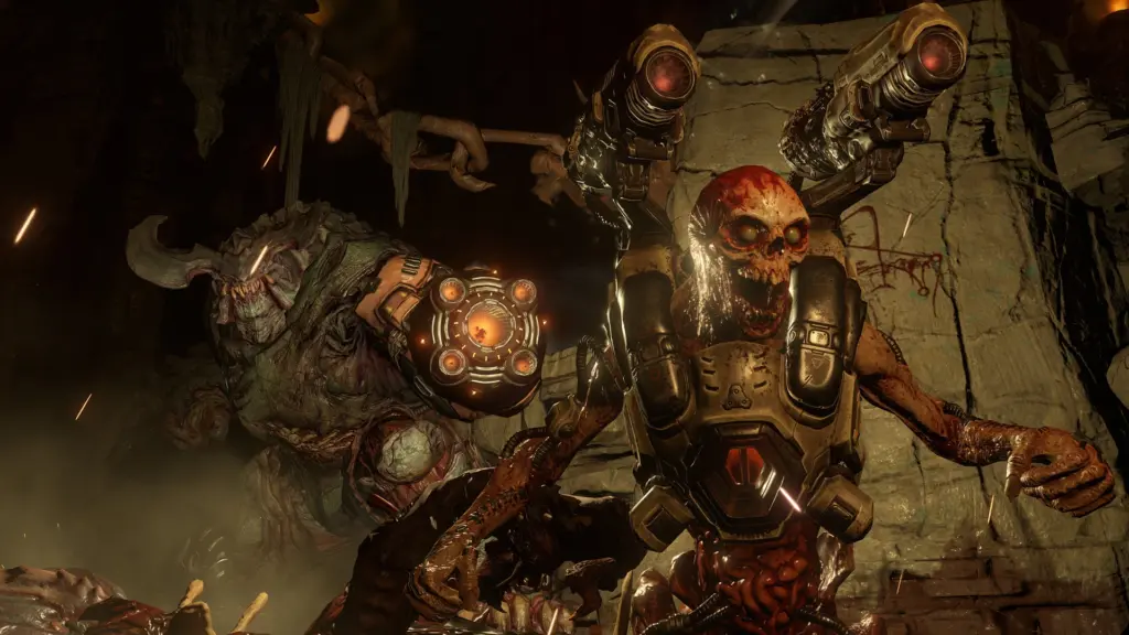 Doom: Демон с механическим оружием