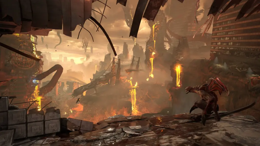 Doom Eternal: Разрушенный город