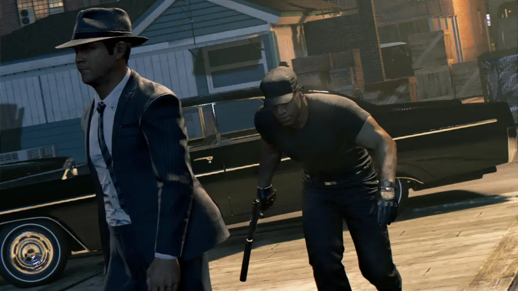Mafia III: Два персонажа возле машины