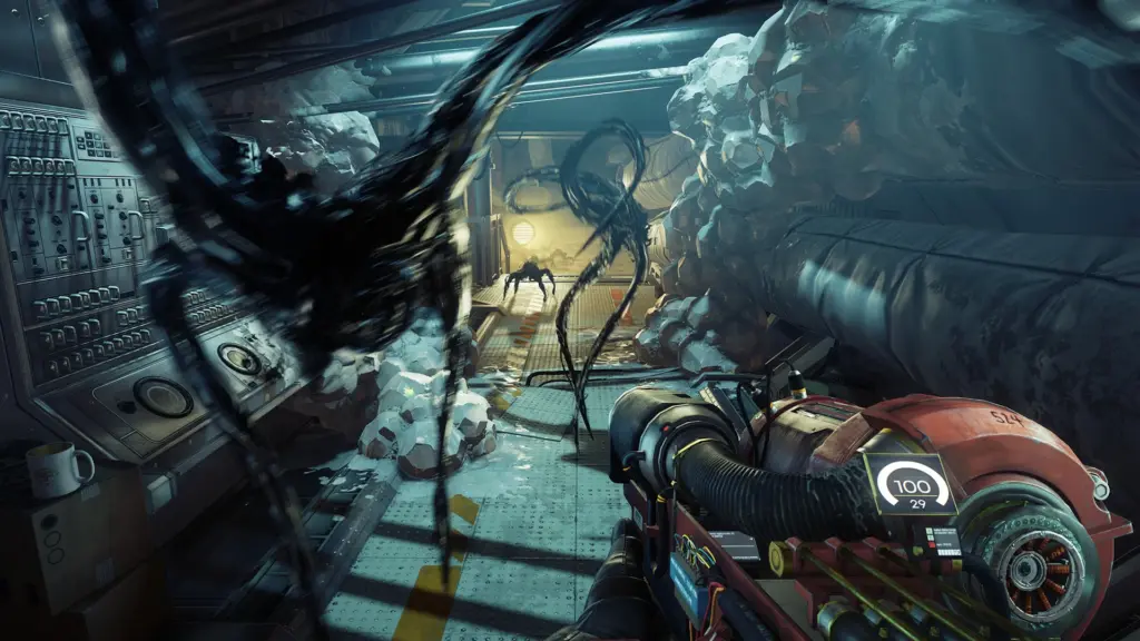 Prey: Оружие перед противником в помещении