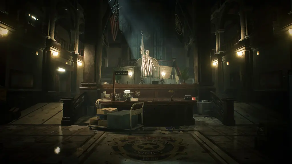 Resident Evil 2: Remake: Главный зал полицейского участка