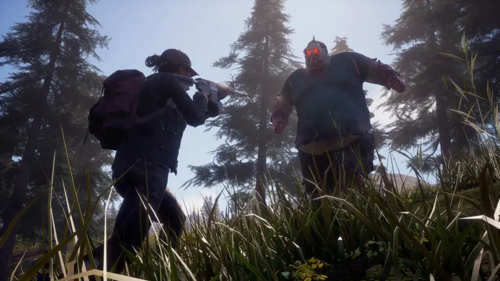 State of Decay 2: Стрельба по противнику в лесу
