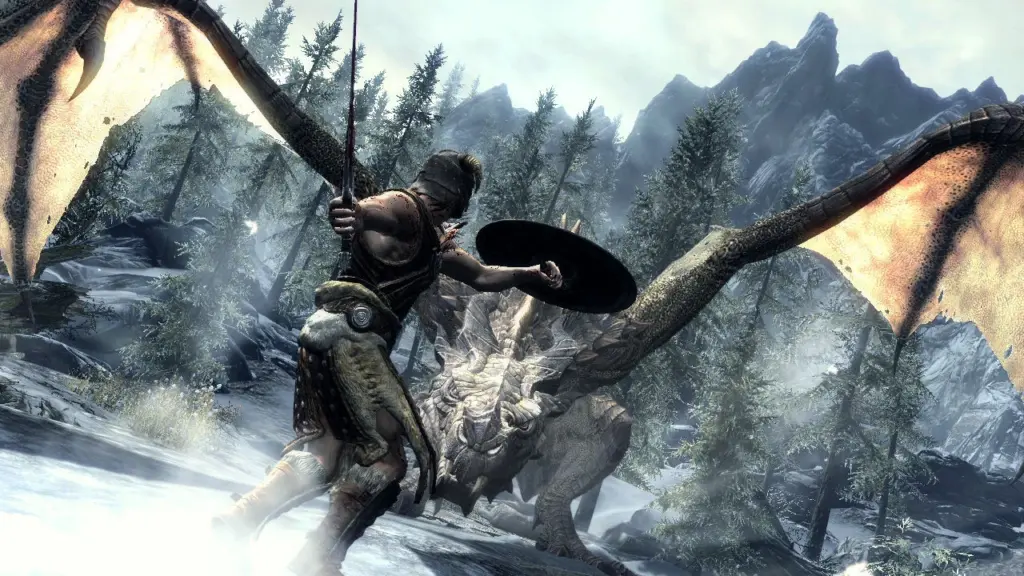The Elder Scrolls V: Skyrim: Воин перед драконом